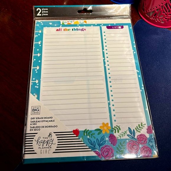 The Happy Planner Office Happy Planner Girl Dry Erase Inserts Happy